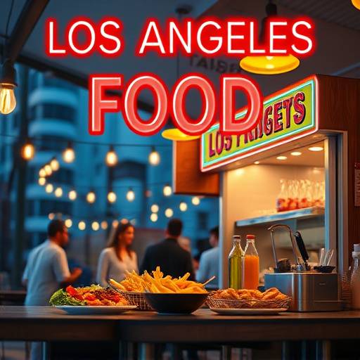 Poster for 'The Culinary Canvas', a documentary series exploring the diverse food scene of Los Angeles