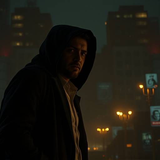 Poster of 'City of Angels and Demons', a supernatural detective series set in a modern-day Los Angeles plagued by otherworldly entities