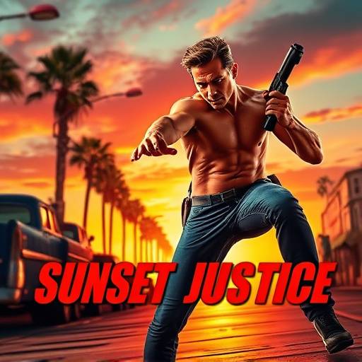 Poster of 'Sunset Justice', a user-favorite action series set in Venice Beach