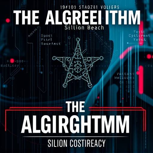 Poster of 'The Algorithm', a tech thriller about a coder in Silicon Beach uncovering a dangerous AI conspiracy