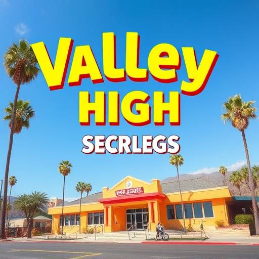 Poster of 'Valley High', a comedy series about high school life in the San Fernando Valley